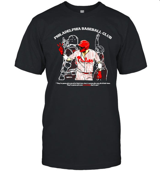 Nick Castellanos Philadelphia Baseball Club Theyâ€™Re Gonna Give You All Of Their Love T Shirt