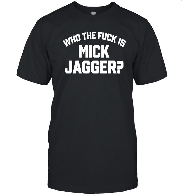 Keith Richards Wearing Who The Duck Is Mick Jagger Shirt