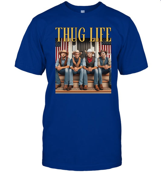 Trump Vance Elon Kennedy Thug Life T-Shirt
