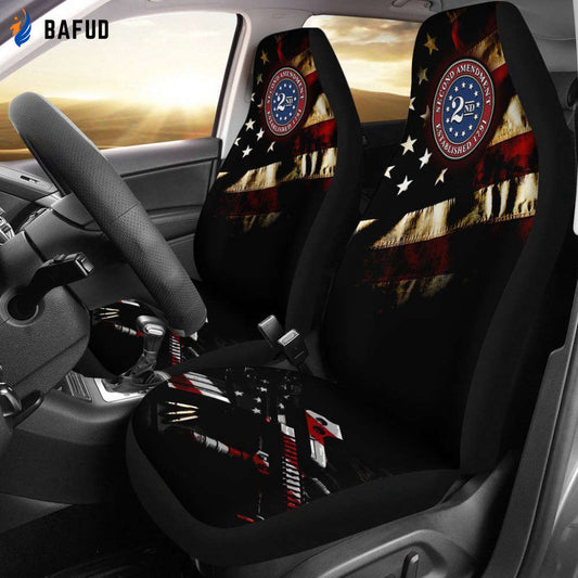 2nd amendment Car Seat Covers For Fan Gifts - Bafud