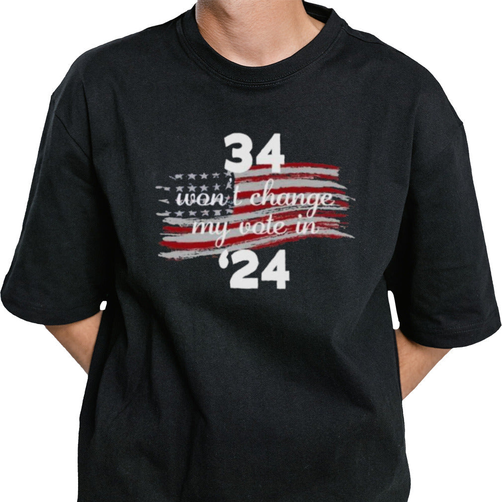 34 Wonâ€™t Change My Vote In â€™23 T-Shirt