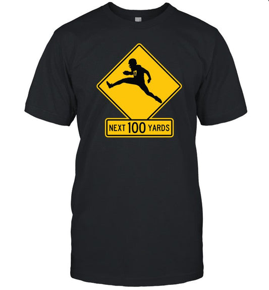 Quarterback Crossing Next 100 Yards Tee