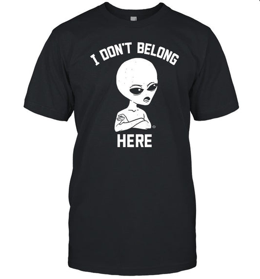 ReyMysterio Wearing I Don't Belong Here Shirt