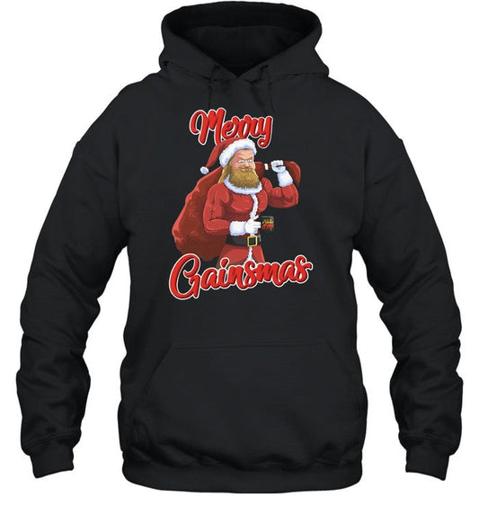 Papa Swolio Merry Gainsmas Hoodie