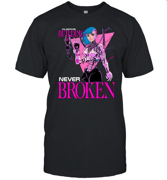 Raskol Always Building Never Broken Pink Shirt