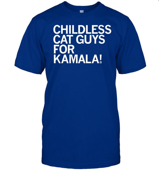 Raygun Childless Cat Guys For Kamala Tee