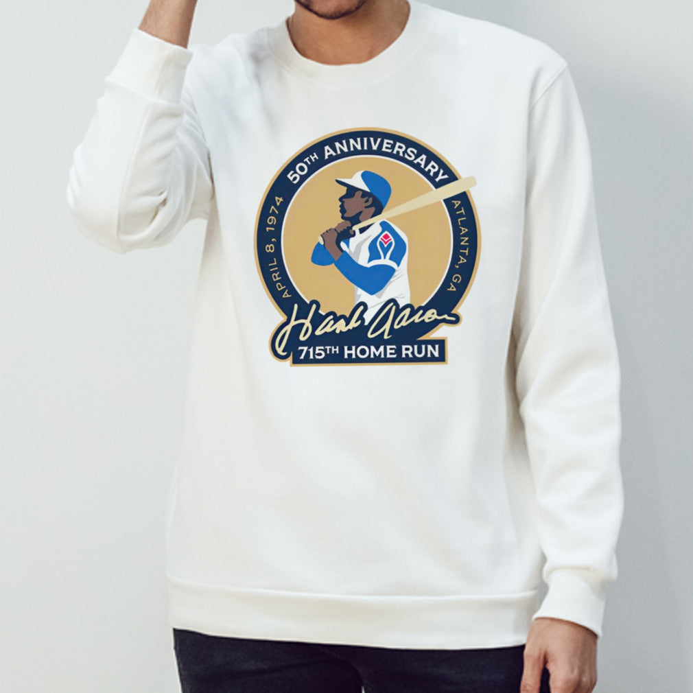 50th Anniversary Atlanta Ga Hank Aaron 715th Home Run shirts
