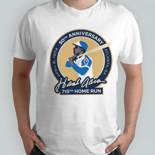 50th Anniversary Atlanta Ga Hank Aaron 715th Home Run shirts
