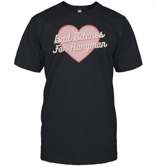 Vegansuperkick Wearing Bad Bitches For Hangman Tee