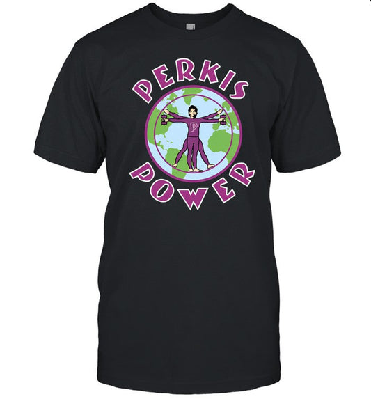 New Heights Travis Kelce Wearing Perkis Power Shirt