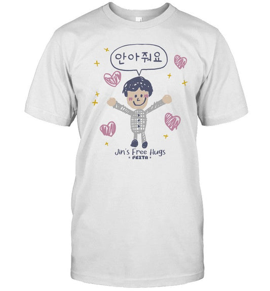 Jin's Free Hugs Festa 2024 T Shirt, Hoodie, Sweatshirt
