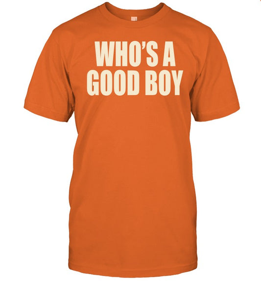 Moxi Mimi Who's A Good Boy Orange Shirt