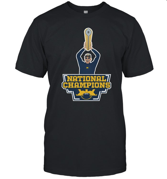 Maizeandgoblue Harbaugh National Champions Shirt
