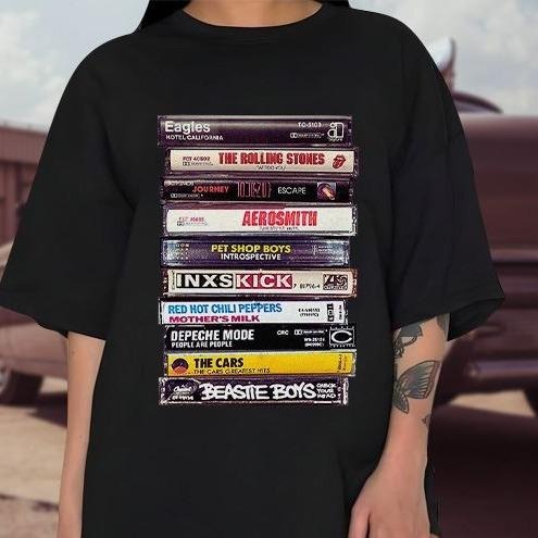 80's Rock Cassette Shirt, Vintage Rock Band Shirt, Old School Music Band Shirt