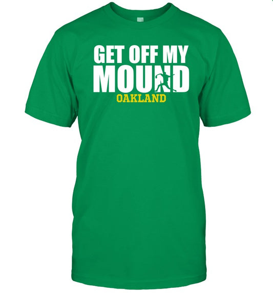 Dallas Braden Wearing Get Off My Mound Oakland Shirt