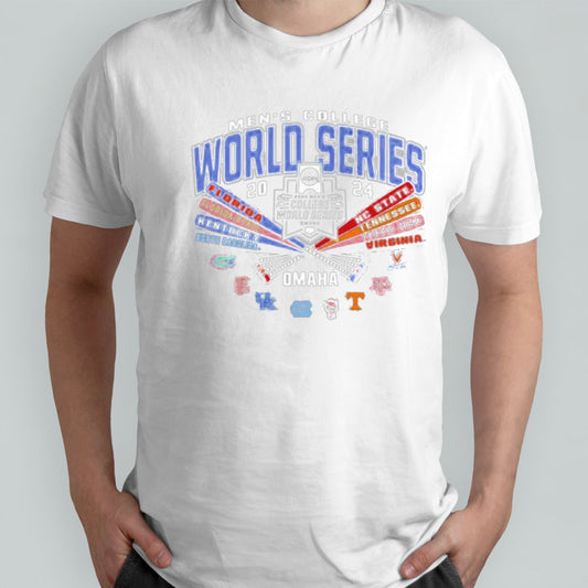 8-Teams 2024 College World Series Omaha, Nebraska Shirt
