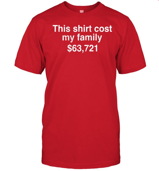 Black Cactus This Shirt Cost My Family $63,721 Now I Can Read Without Moving My Lips Harvard '86 Shirt