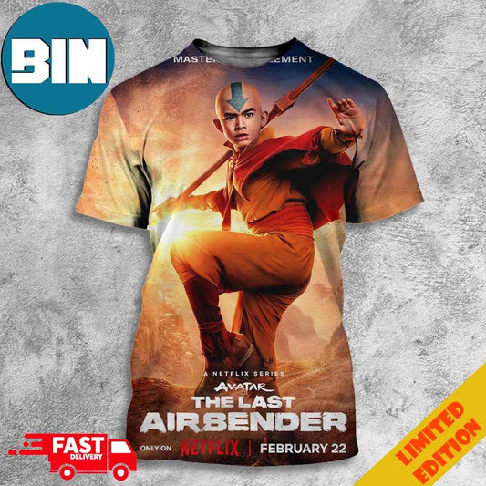 Aang In The live-Action sâ€˜AVATAR THE LAST AIRBENDERsâ€™ Series 3D T-Shirts