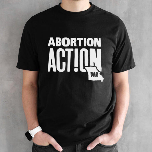Abortion Action In Missouri Ladies Boyfriend Shirts