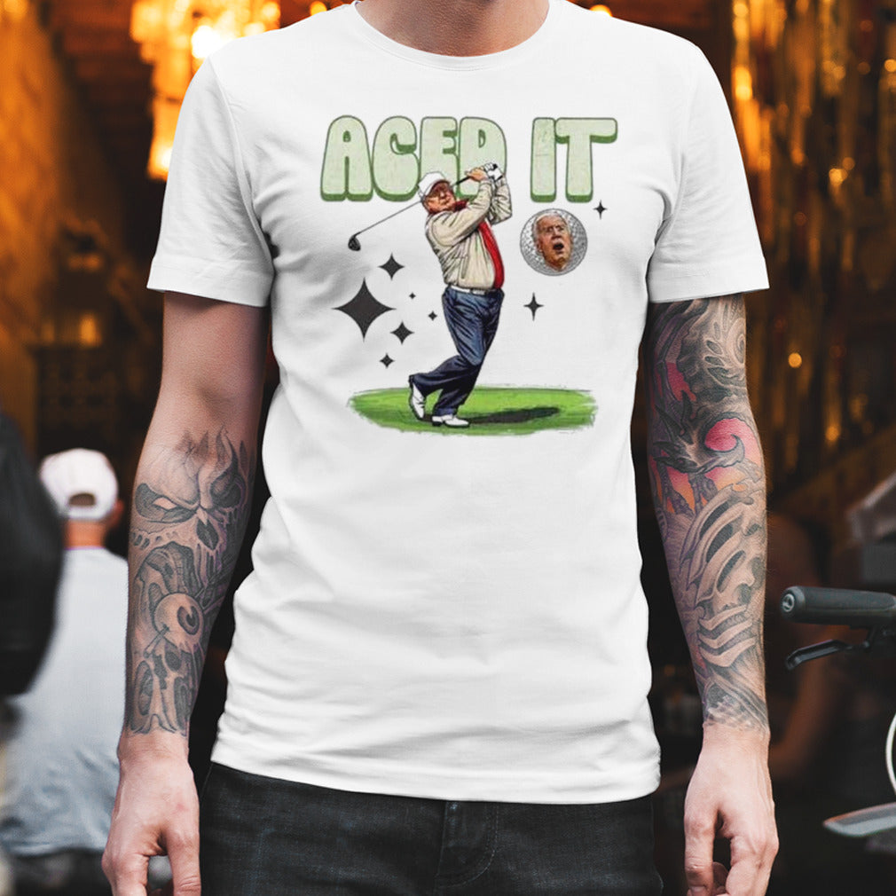Aced It Presidential Trump Biden T-shirt
