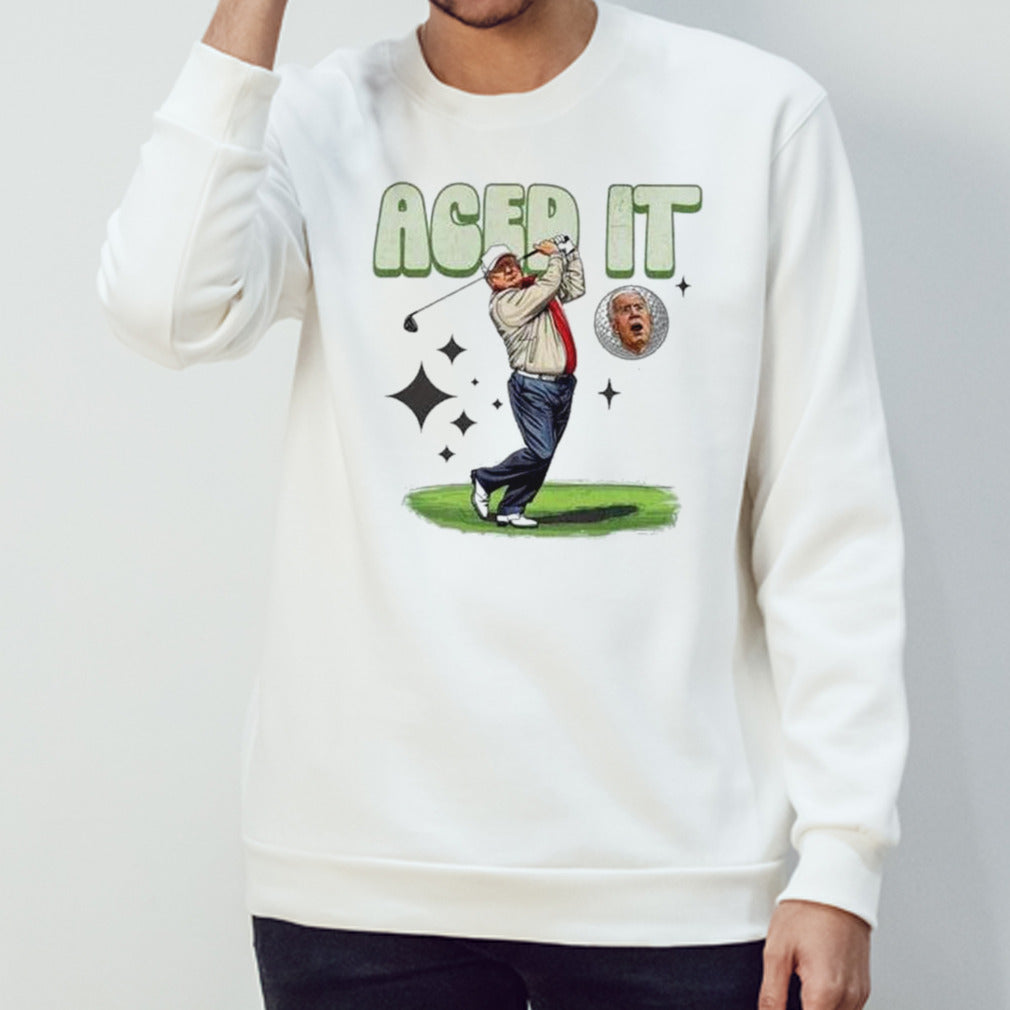 Aced It Presidential Trump Biden T-shirt