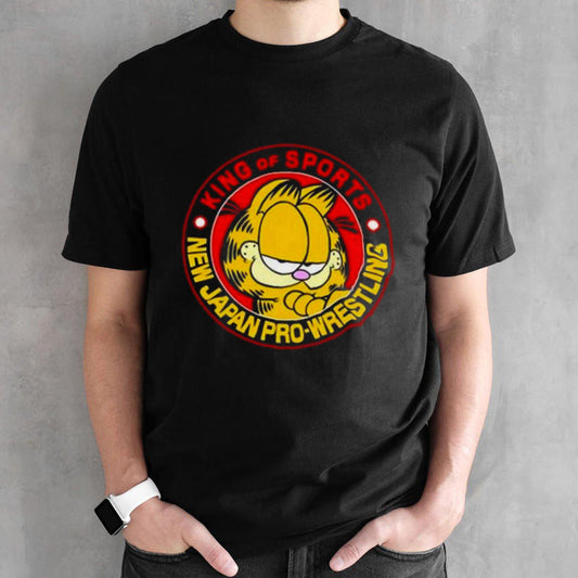 Adam Sanders Garfield King Of Sports New Japan Pro Wrestling Shirts
