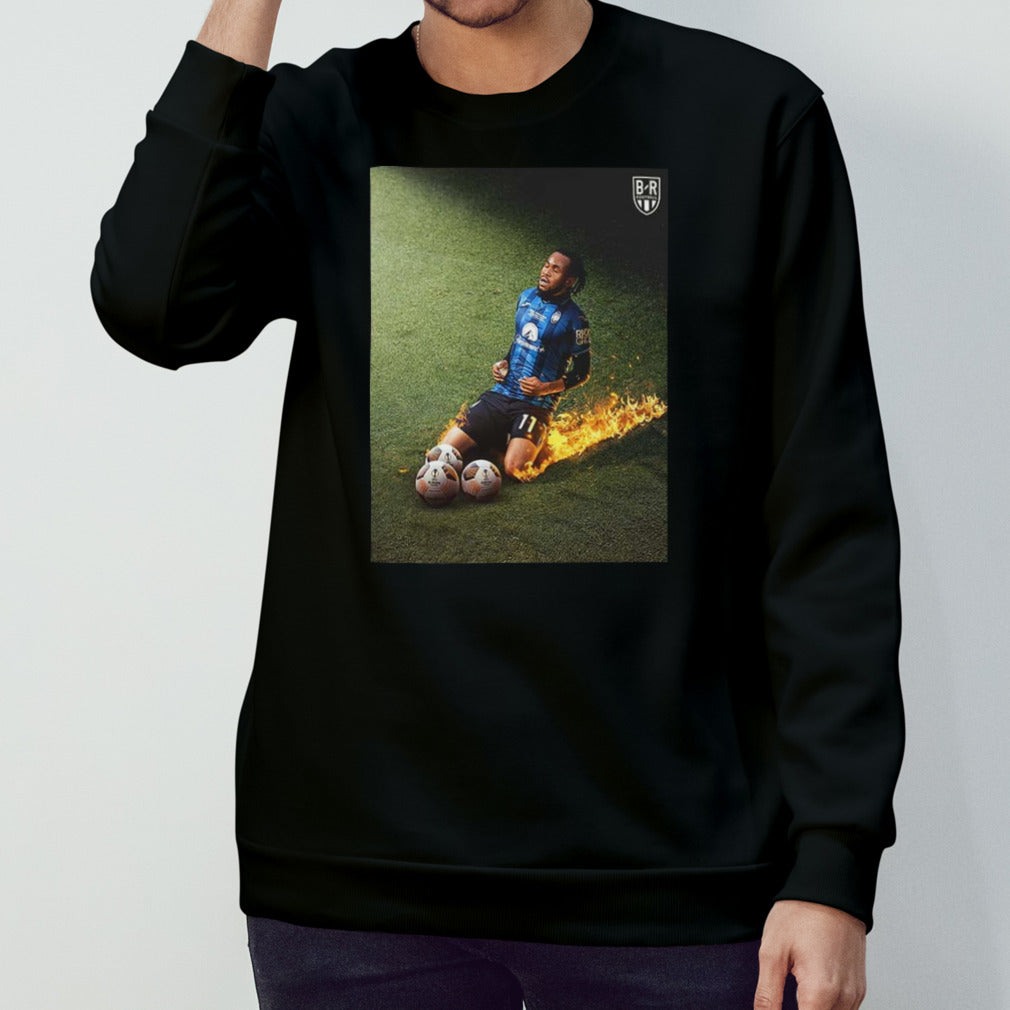 Ademola Lookman Scored A Hat Trick In The Europa League Final 2024 Atalanta BC Champions shirt
