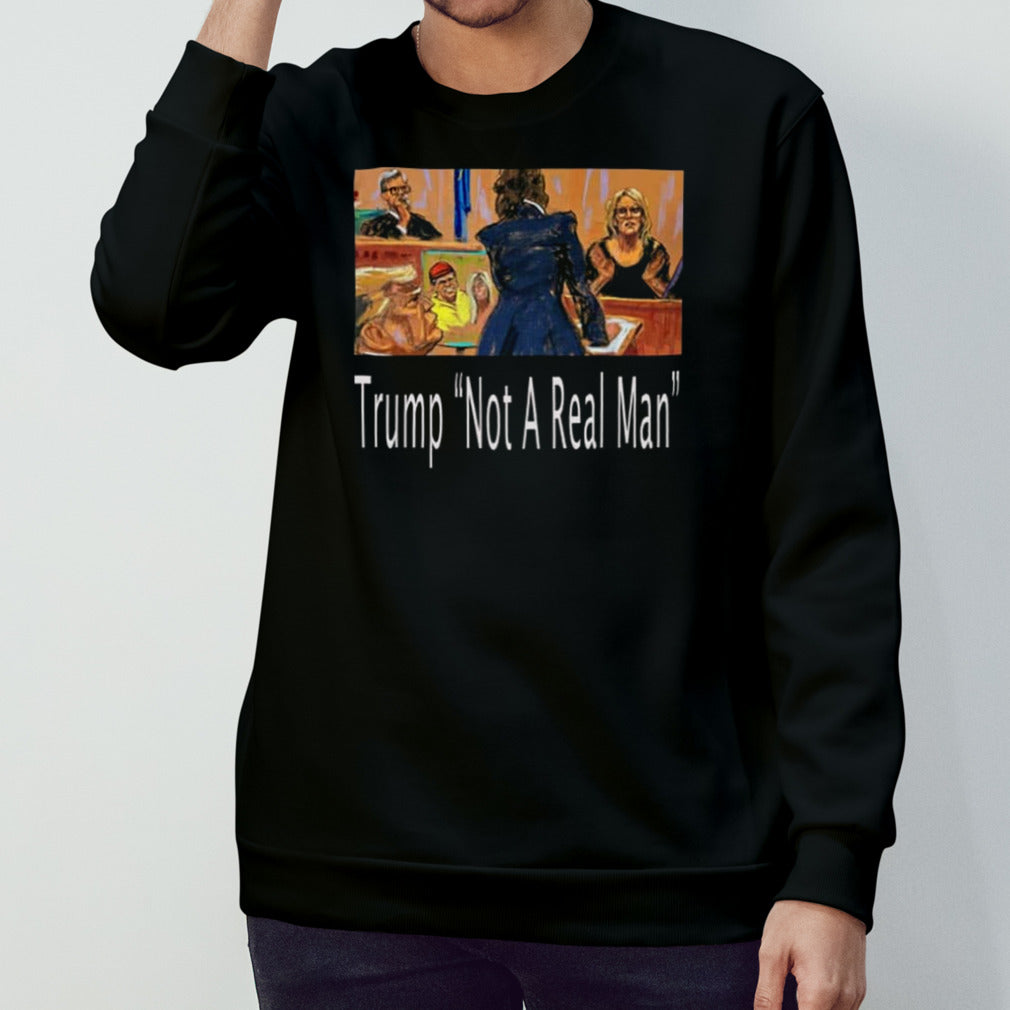 Adult Film Star Stormy Daniels Mocks Mr. Trump â€˜Not A Real Manâ€™ shirt
