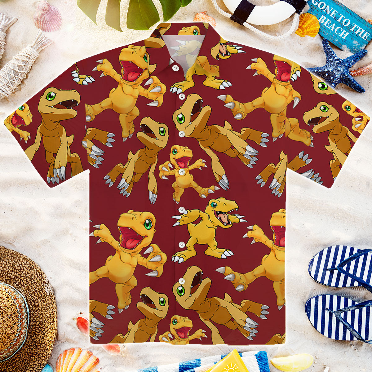 Agumon Hawaiian Shirt