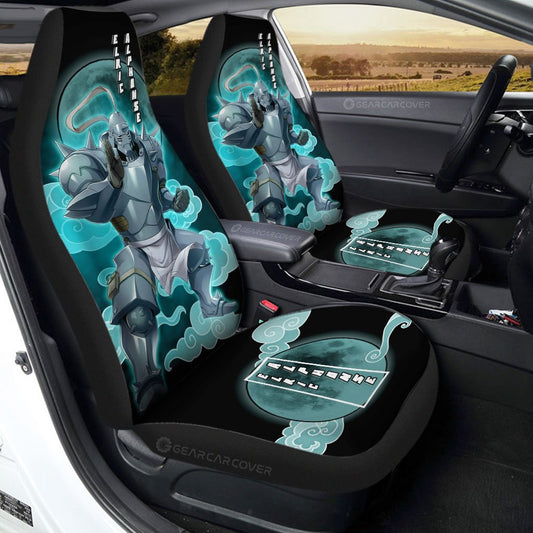 Alphonse Elric Car Seat Covers Custom Fullmetal Alchemist Anime Car Interior Accessories