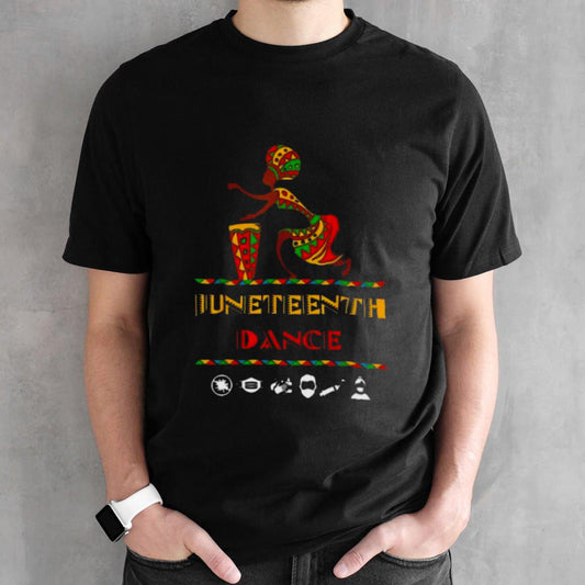 American African Girl Dance Juneteenth Drum Shirt