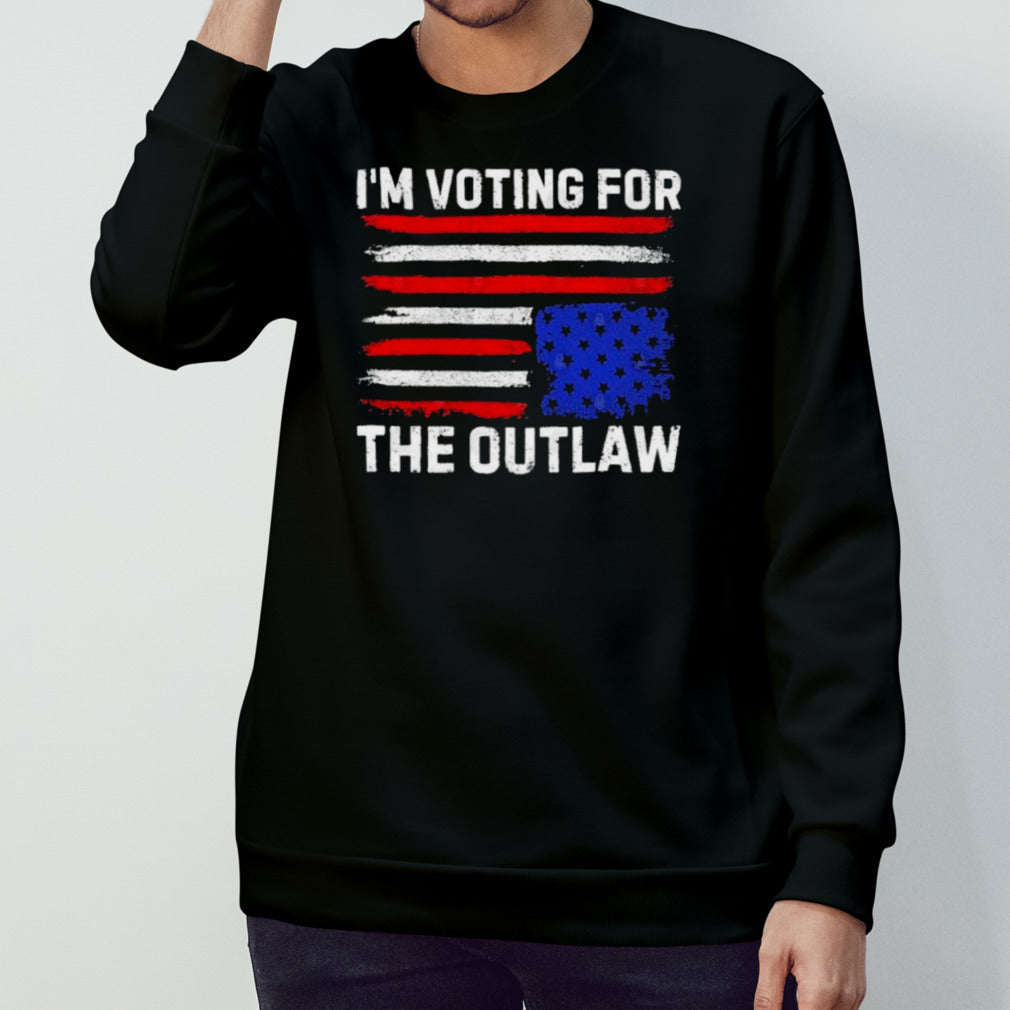 American Flag Im Voting For The Outlaw T-Shirt