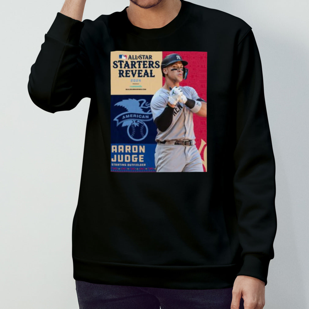 American Leagues Aaron Judge Starting Outfielder All-Star Starts Reveal 2024 Shirt