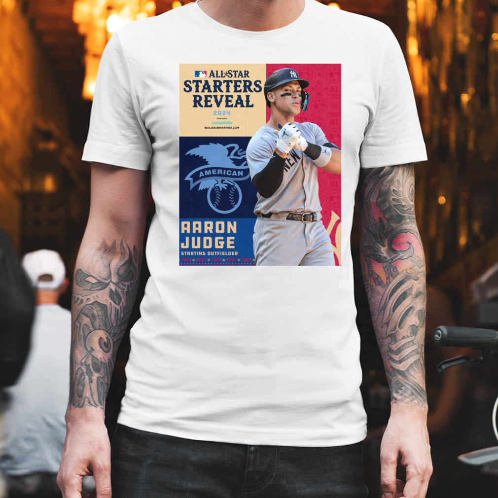 American Leagues Aaron Judge Starting Outfielder All-Star Starts Reveal shirt