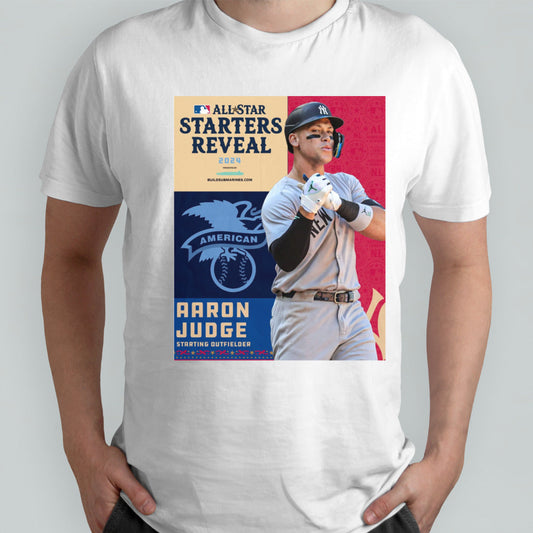 American Leagues Aaron Judge Starting Outfielder All-Star Starts Reveal shirt