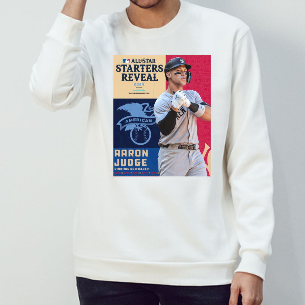 American Leagues Aaron Judge Starting Outfielder All-Star Starts Reveal shirt