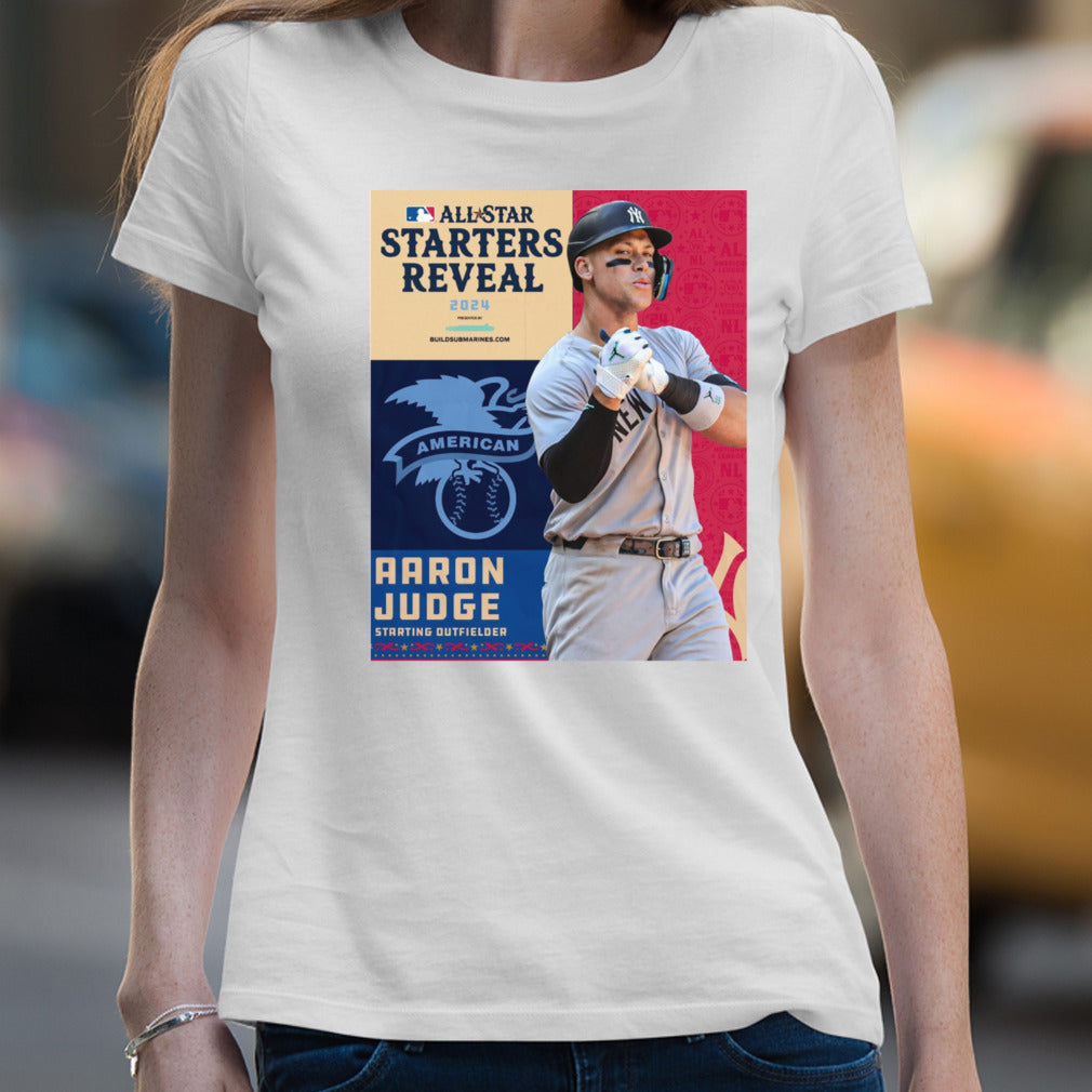 American Leagues Aaron Judge Starting Outfielder All-Star Starts Reveal shirt