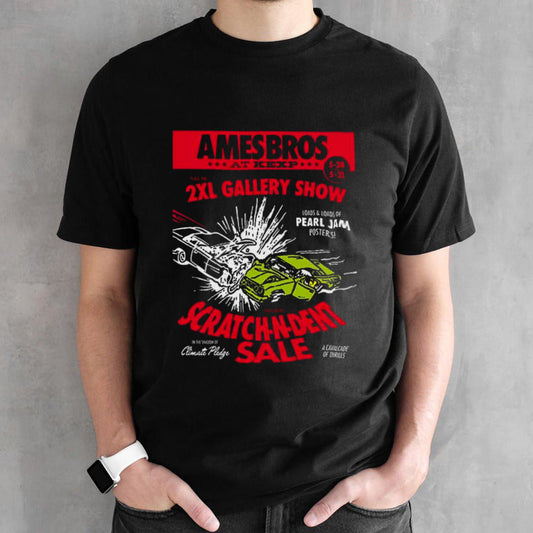 Ames Bros 2XL Gallery Show 2024 at KEXP Load And Loads Of Pearl Jam Poster Scratch-N-Dent Sale shirt