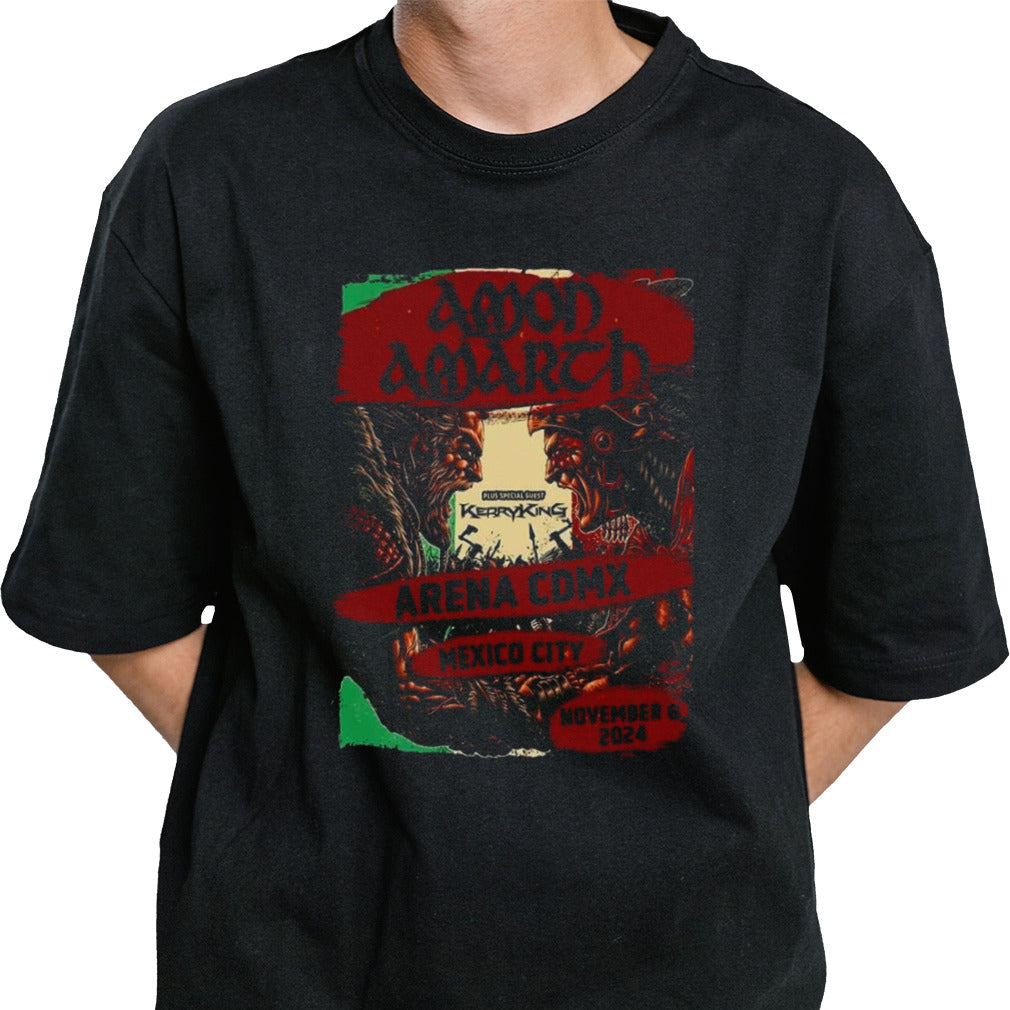 Amon Amarth Vikings Of Mexico Plus Special Guest Kerry King Show At The Arena Cdmx In Mexico City On November 6 2024 T-shirt