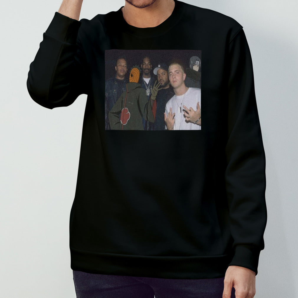 Anime References In Rap Songs Part 3 Uchiha Obito x Eminem x Ice Cube x Snoop Dogg x Dr Dre T-Shirt