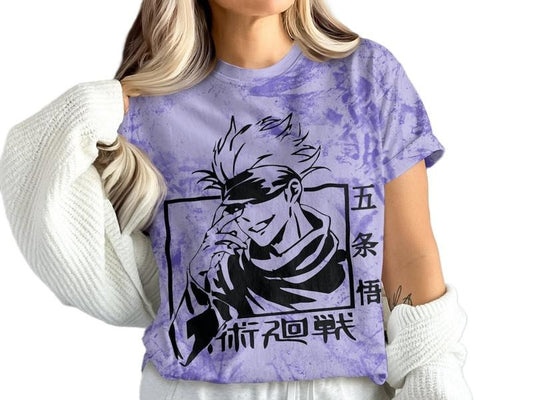 Anime Satoru Gojo T-Shirt, Jujutsu Kaisen Anime Merch, Japanese Anime Shirt