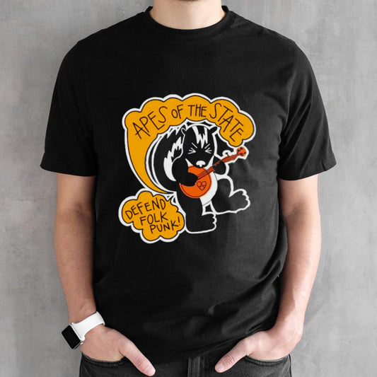 Apes of the state defend folk punk shirts