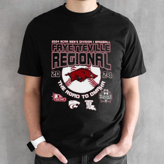 Arizona Razorbacks 2024 NCAA Menâ€™s Division I Baseball Regional Shirt
