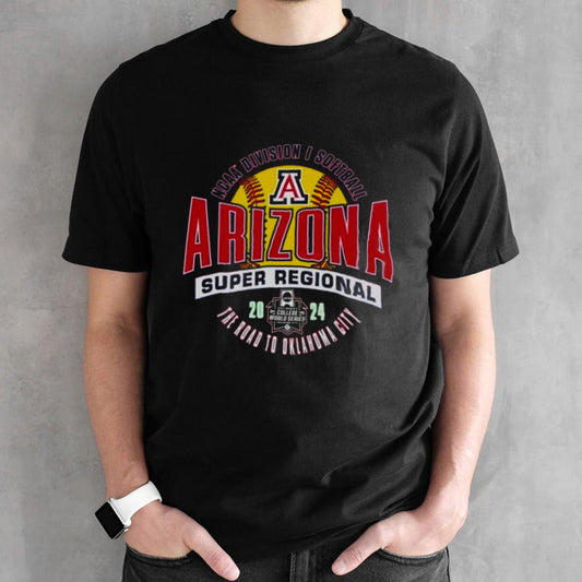 Arizona Wildcats 2024 NCAA Division I Softball Super Regional The Road To Oklahoma City Shirt