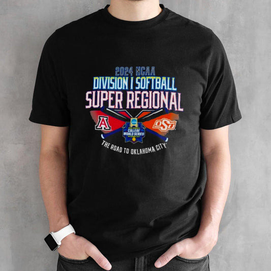 Arizona Wildcats Vs Oklahoma State Cowboys 2024 NCAA Division I Softball Super Regional Shirt