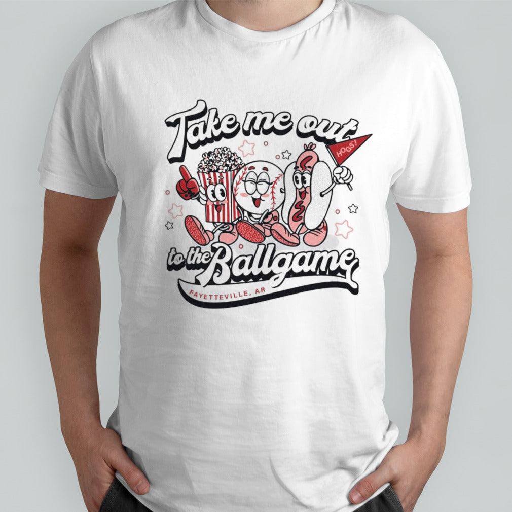 Arkansas take me out to the ballgame shirts