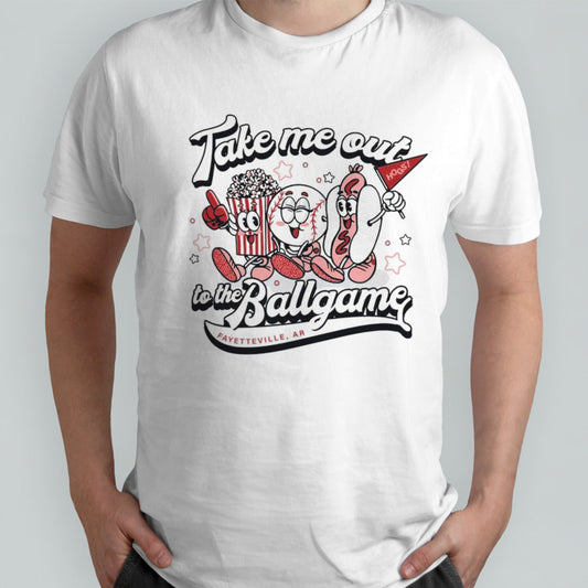 Arkansas take me out to the ballgame shirts