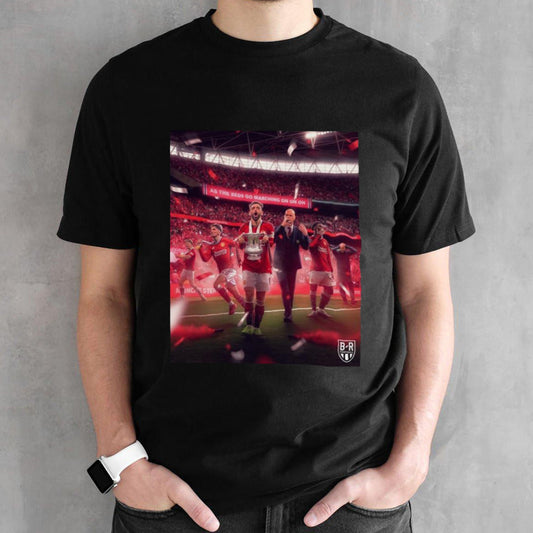 As The Reds Go Marching On On On Manchester United Stun Manchester City To Win The Fa Cup 2024 T-shirt