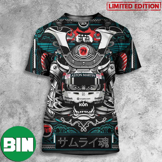 Aston Martin Aramco Cognizant F1 Team Inspired By The Spirit Of The Samurai Japanese GP 3D T-Shirts