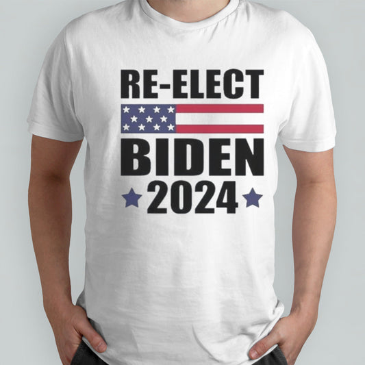 Awesome Re elect Biden American Flag Pro Biden 2024 Election Shirt
